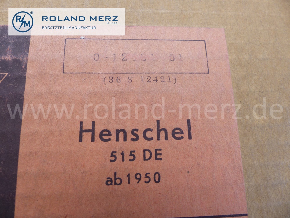 0-12421-01 Dichtungssatz Motor, Vollsatz, Henschel Motor 515DE, ab 1950, Original Elring Neuteil, NOS 