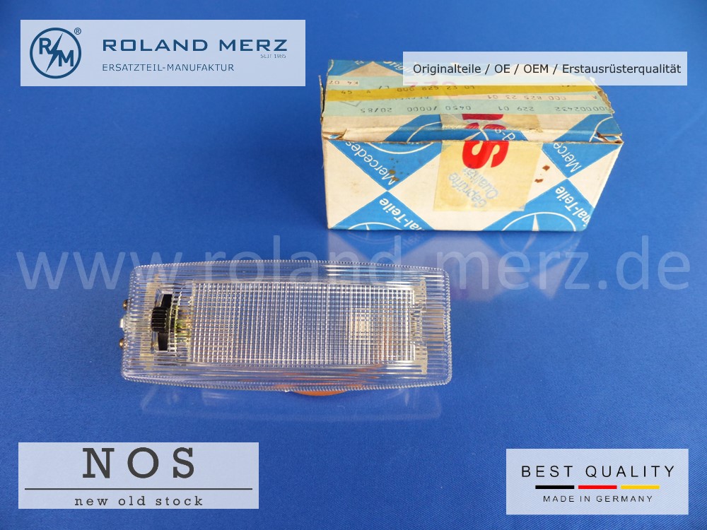 P1140598 Deckenleuchte 000 825 23 01 mit Schalter vorn Mercedes 280SL,SLC, 350SL, SLC, 450SL, SLC