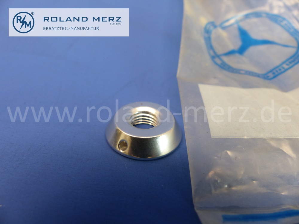 1365450672 Mutter, Rosette, Mercedes W108, W110, W111, W113, Pagode, W121, 190SL, W136, 170, W191 und weitere Modelle, Original Mercedes Neuteil, NOS 