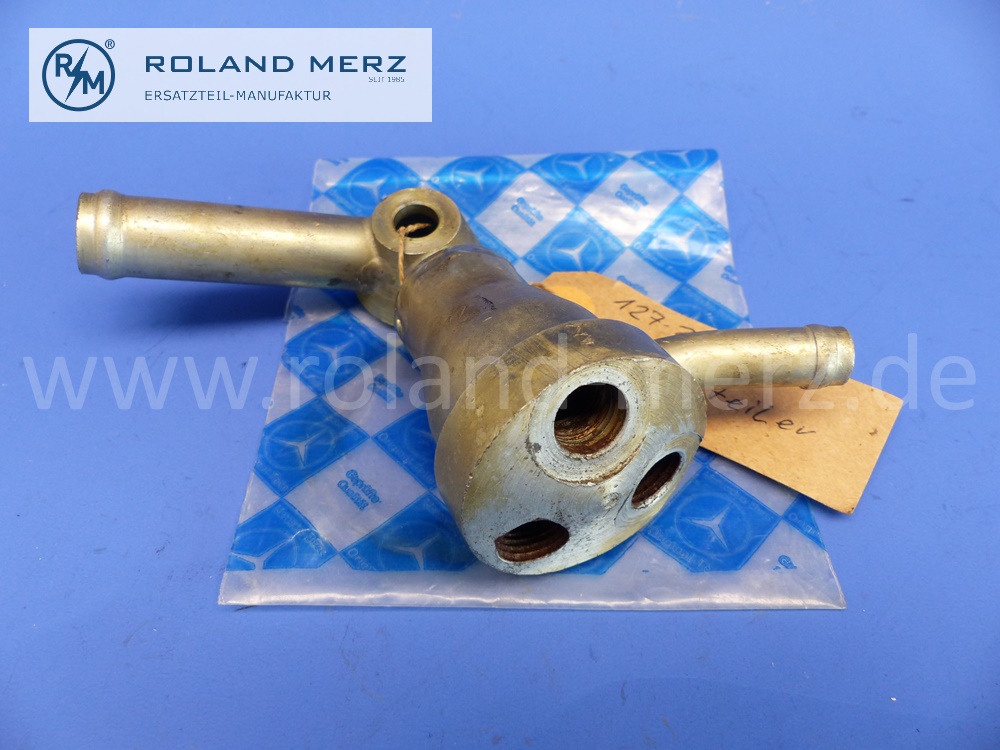 1272001019 Rohrkrümmer Wasserverteiler, Mercedes M127, frühe Ausführung, Original Mercedes Neuteil, NOS 