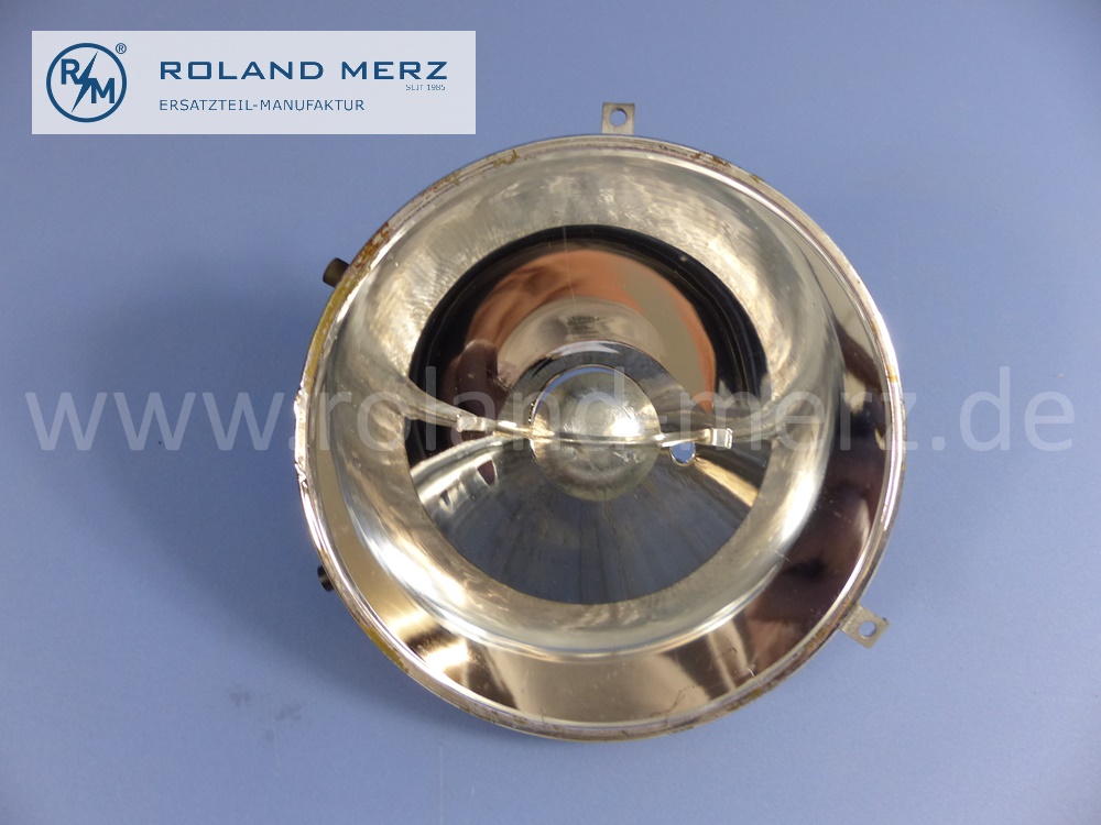 0005443792 Hella, Reflektor Rechtsverkehr, asymmetrisch, Mercedes W120, W121, W128, W180, Ponton, Original Mercedes Neuteil, NOS 