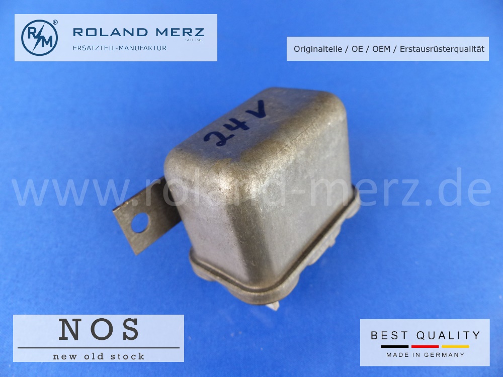0-332-003-012-03 Relais 0 332 003 012 Bosch 24 Volt (SH/SE 20A3) Mercedes 000 542 17 19 für 309, 311, 312, 328, 335, 336 Bosch NOS Neuteil im Metallgehäuse