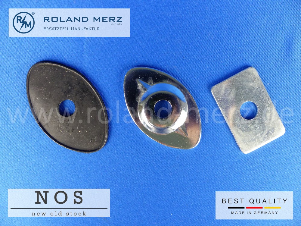 Hella Befestigungsplatte 16/370 8HG 002 228-00 (Stabilisierungshaltersatz 3 teilig) für Nebel und Fernscheinwerfer zur Befestigung an der Stoßstange oder Karosserie. Original Neuteil NOS 
