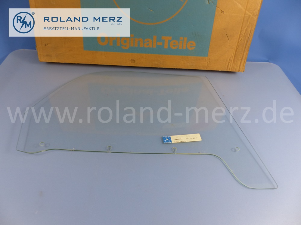 421987250110 1987250110 Glasscheibe, Seitenscheibe Fahrertür, Scheibe, links, Mercedes W198, 300SL, Roadster, Original Mercedes Neuteil, NOS