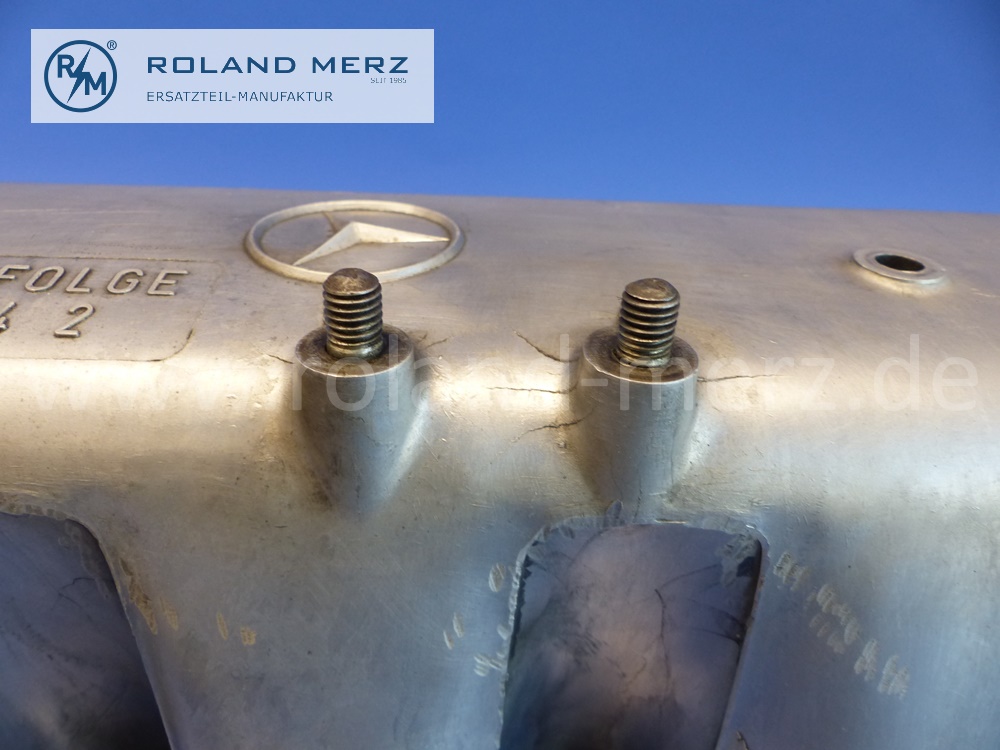 6210161105 Zylinderkopfhaube, Ventildeckel, mit Entlüftungsrohr 6210101670 und Verschlussdeckel 1365010054, Mercedes OM615, OM621, Original Mercedes Ersatzteil, NOS - gebraucht -