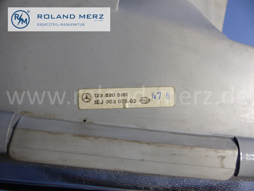 1238200159 Hella Leuchteinheit, Scheinwerfer, mit Blinkleuchte, H4, links, Rechtsverkehr, Mercedes W123, Original Mercedes Neuteil, NOS 