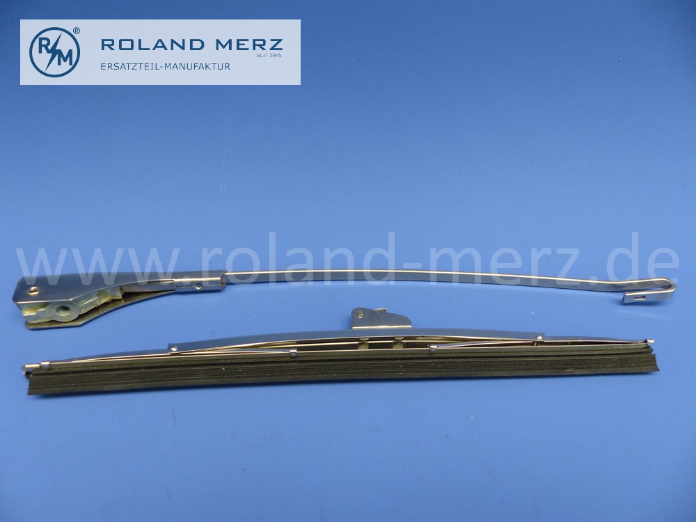 3398150181 Bosch Set Wischerarm mit Wischerblatt, Mercedes Ponton 180, 180a, 180b, 180c, 180Db, 180Dc, 190, 190b, 190D, 190Db, 220A, 190SL, 220S, 220SE bis 8. 59, Original Bosch Neuteil, NOS