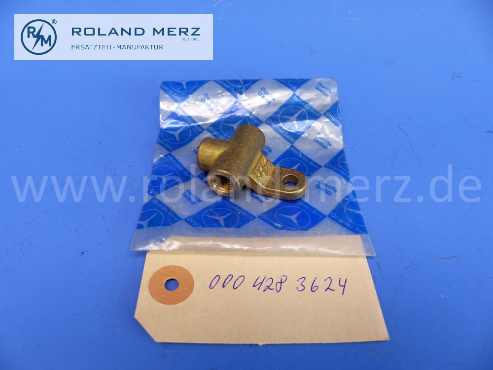 0004283624 Verteiler, Verteilerstück hinten links ohne Entlüftung, Bremsanlage, Mercedes W105, W111, W113, W120, W121, W128, W180, Original Mercedes Neuteil, NOS 