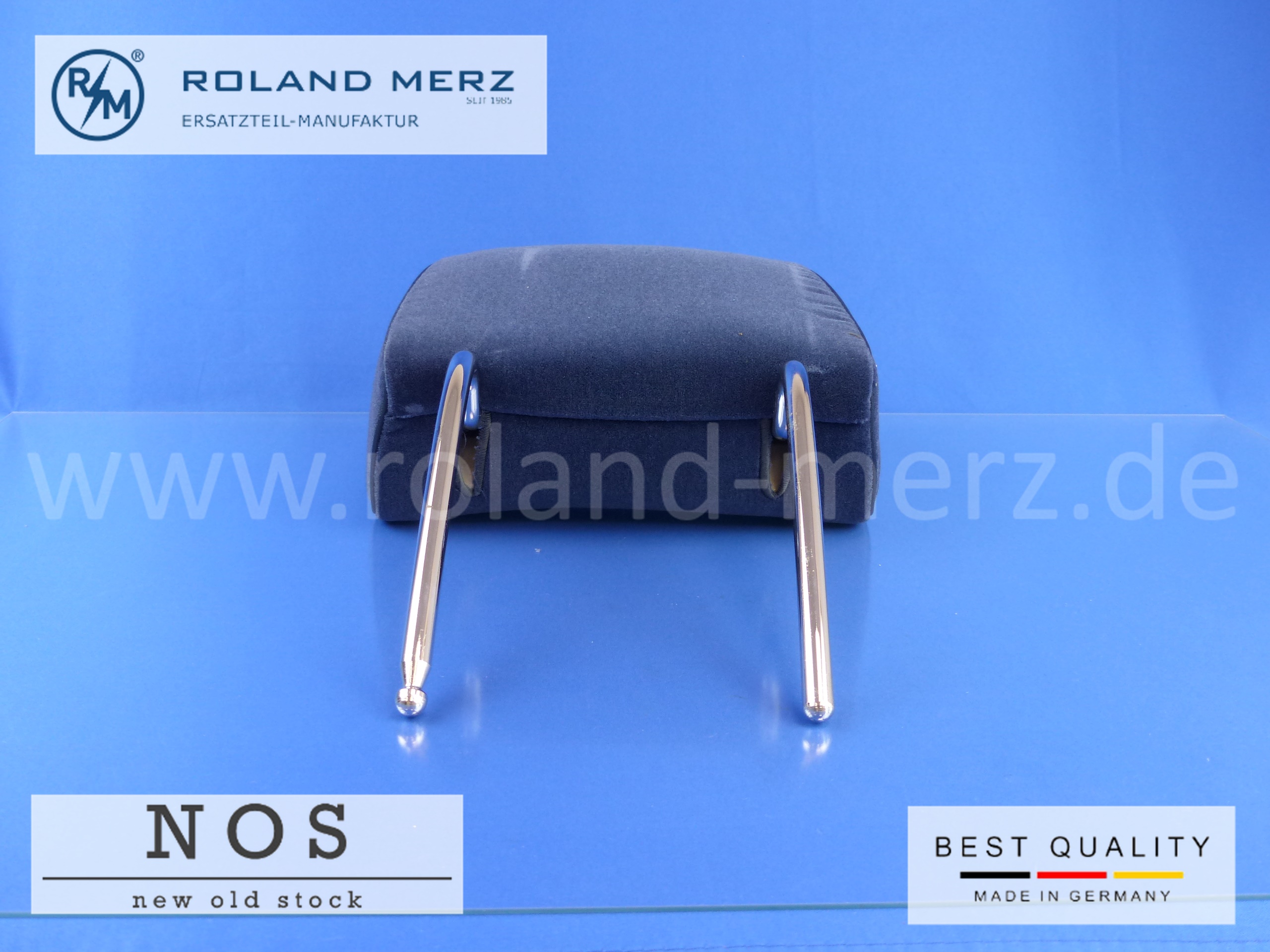 P1170411 1269701950 headrest rear seats Mercedes W123 W126 velours colour 5073 blue