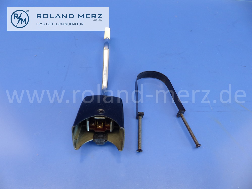 0005453924 Fernblinklichtschalter, Lichthupenschalter, Hebel gekröpft, elfenbeinfarben, Hella 6BA001533-01, Mercedes W105, W121, W180, Ponton, Original Mercedes Neuteil, NOS