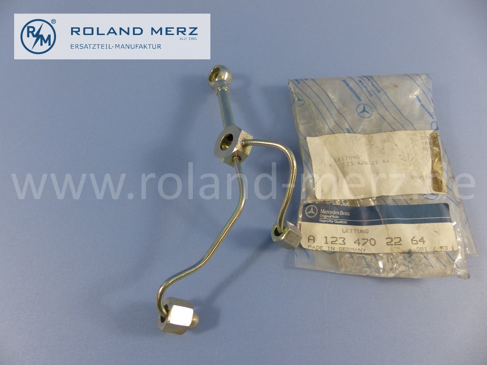 1234702264 Leitung, Kraftstoffleitung, Verbindungsleitung, Pumpe Filter Speicher, W107, W116, W123, Original Mercedes Neuteil, NOS