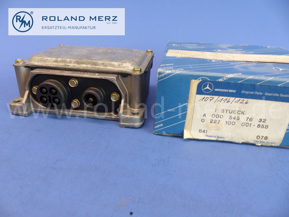 0005457632 Steuergerät, ECU, Transistorzündung, Mercedes W107, W116, W123, W126, W460, Original Mercedes Neuteil jedoch ungeprüft, NOS 