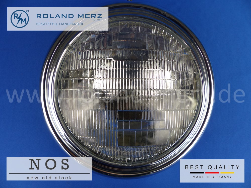 P1120232 Sealed-Beam-Scheinwerfer kompl. mit Chromring Bosch 0 302 600 011, Mercedes Vergl.-Nr. 110 820 21 61
