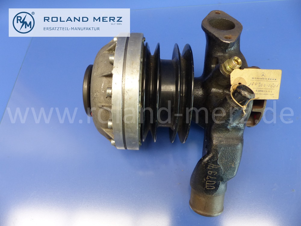 1002000601 Wasserpumpe mit hydraulischer Lüfterkupplung, ohne Pumpengehäuse, M100, 100.980, W100, MB 600, Original Mercedes Neuteil, NOS