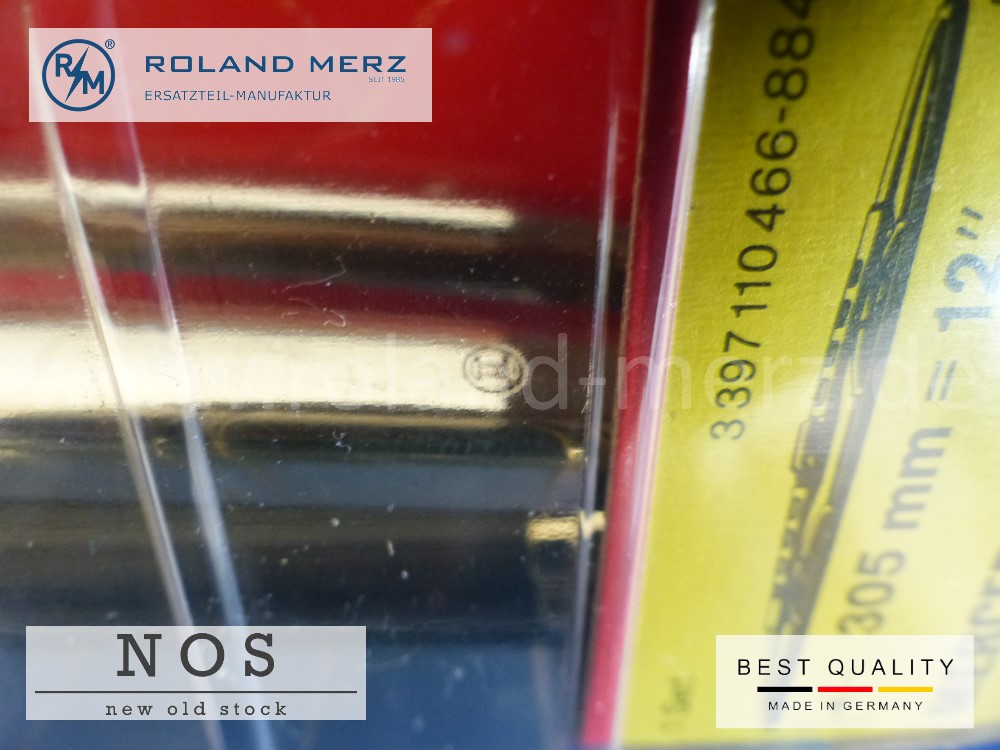 Paar original Bosch Wischerblätter, Länge 305mm, Edelstahl poliert, Bosch 3 398 110 466, Mercedes 113 820 00 45, für Mercedes 230SL - 280SL und alle Bm 110