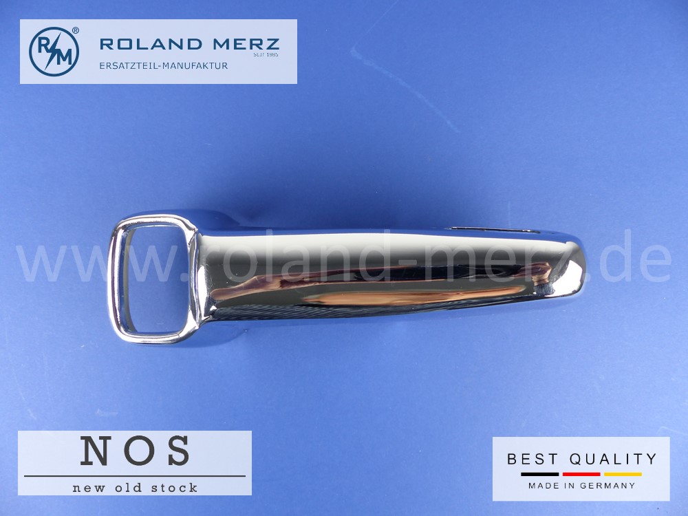101808801655 1808801655 Horn Stossfänger hinten rechts, für Mercedes W105, W128, W180, 220S, 220SE, mit Ausschnitt für Kennzeichenleuchte 
