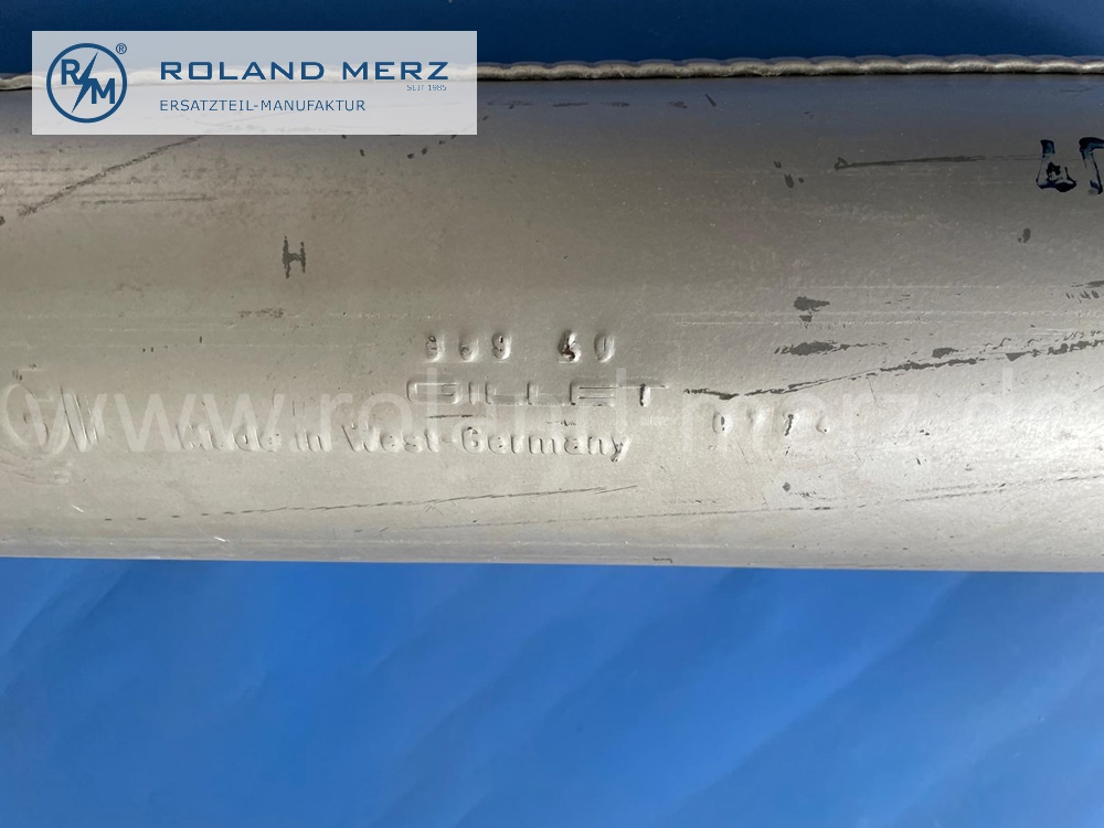 1104913101 muffler Gillet, reinforced version, zinc plated, Mercedes W110, 190c, up to VIN 130 557, E. 1104912001, 2301, 2801, original Mercedes spare-part, NOS, storage marks 1104913101 muffler Gillet, reinforced version, zinc plated, Mercedes W110, 190c, up to VIN 130 557, E. 1104912001, 2301, 2801, original Mercedes spare-part, NOS, storage marks