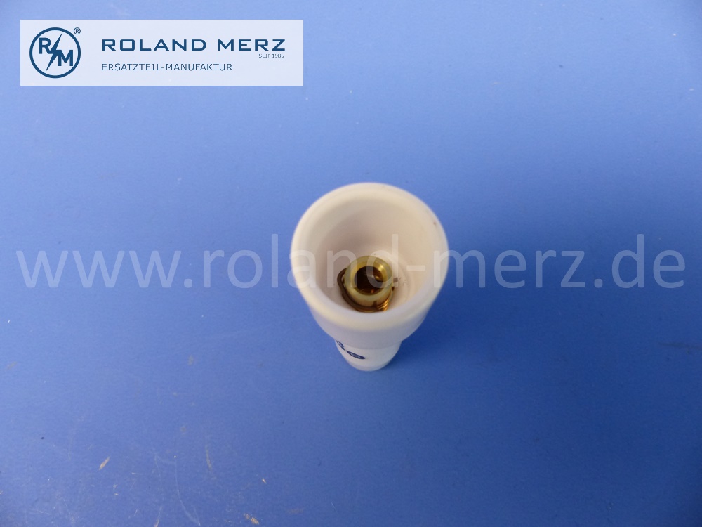 CK4 Beru Kerzenstecker Keramik, 50mm lang, temperaturbeständig bis 250 Grad, Anschluss 4mm bzw. M4, Zündkabel D = 7mm, 030005001, 0 300. 005.001, Original Beru-Neuteil
