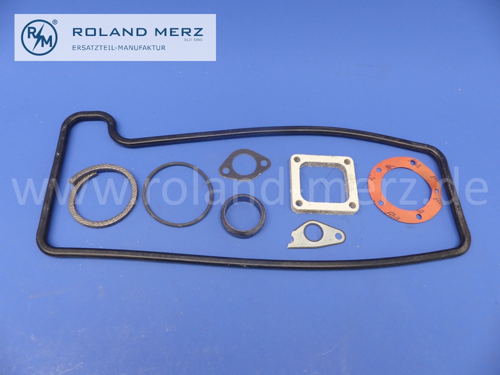 43S16800 Dichtungssatz Motor, Elring, umfangreich, Mercedes M121 B III ab 1958 für L319B und O319B, original Elring Neuteil, NOS 