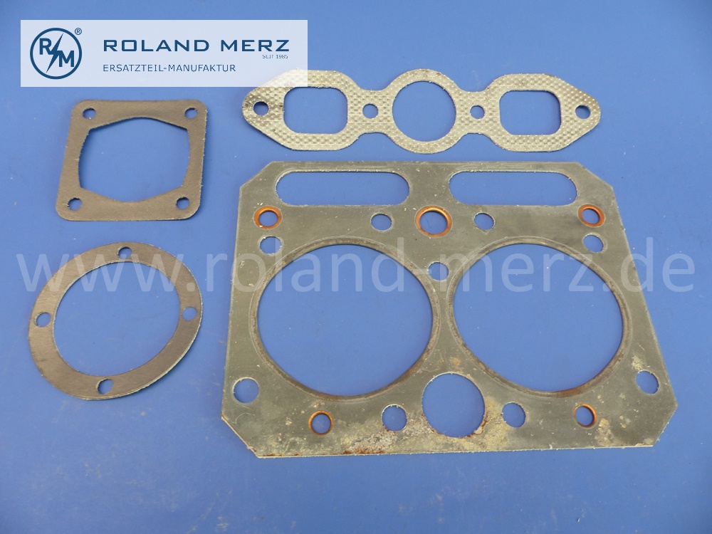 0-12421-01 Dichtungssatz Motor, Vollsatz, Henschel Motor 515DE, ab 1950, Original Elring Neuteil, NOS 