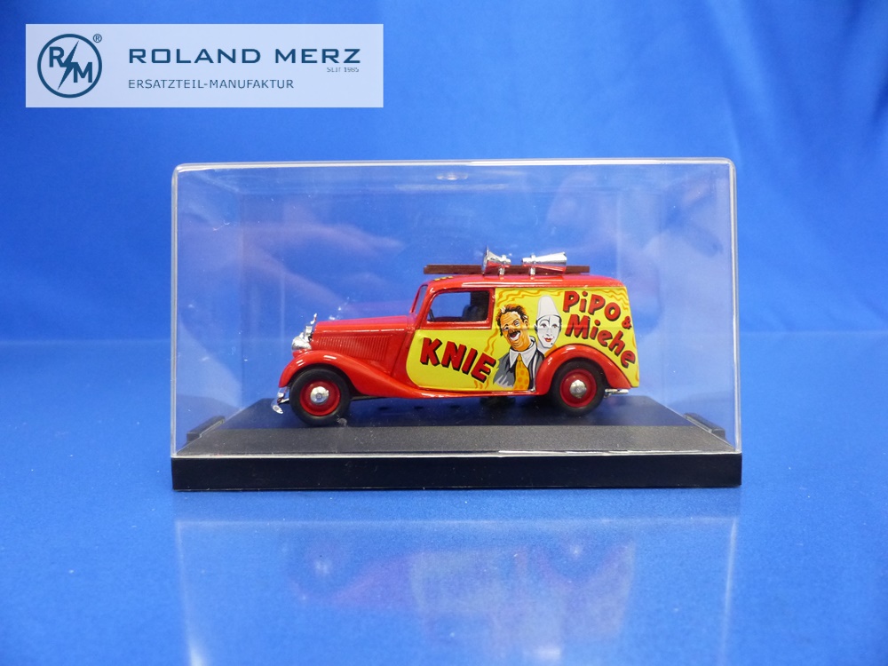 150299-01 Mercedes-Benz 170V Kastenwagen Zirkus Knie 1959 - 150299 Vitesse 1:43 Modell