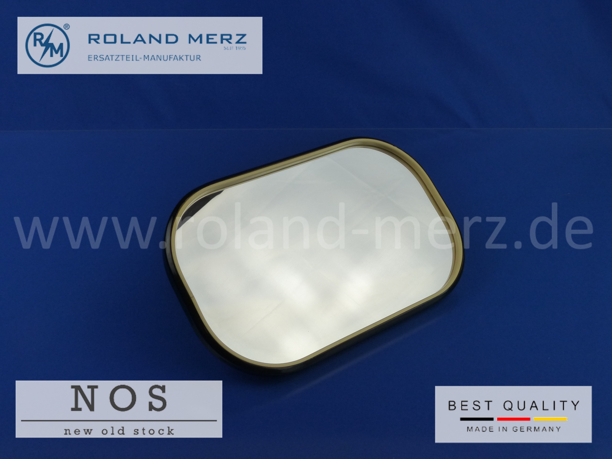 P1160806 espejo exterior, rectangular, negro mate, plano, universal 245 x 156 mm