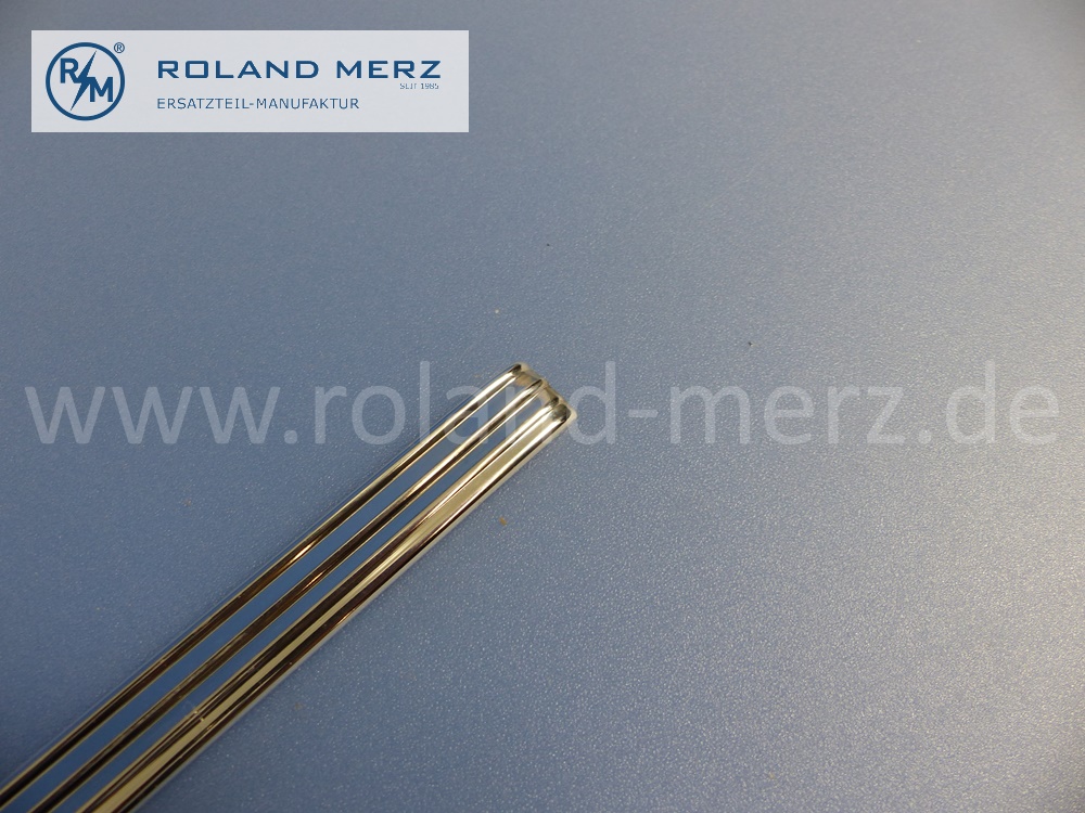 1117370582 Zierstab, Zierleiste Türbelag oben, Fondtür links oder rechts, Länge 715mm, Mercedes W111, 220SB, 220SEB, Original Mercedes Neuteil, NOS