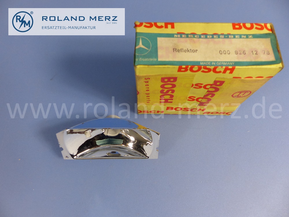 0008261278 Reflektor Blinkleuchte, Blinker vorne, links oder rechts, Mercedes W100, W108, W109, W111, W112, Original Mercedes Neuteil, NOS 
