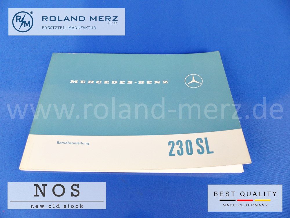 1135840496 Betriebsanleitung Mercedes 230SL R113 Ausgabe I/1966 deutsch - 113 584 04 96 