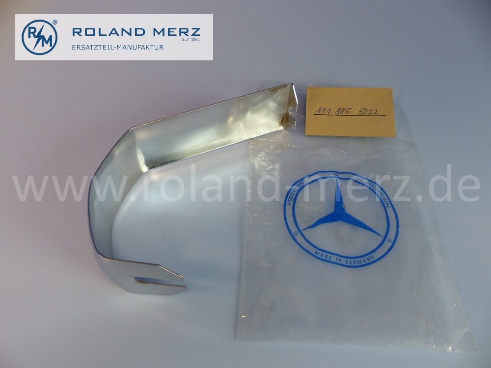 1118855022 Abdeckung für Stoßfängerfuge hinten, Mercedes W111, W112, 220SEb Cp/Cb, 250SEb Cp/Cb, 280SE Cp/Cb, 300SE Cp/Cb, Original MB-Neuteil, NOS 