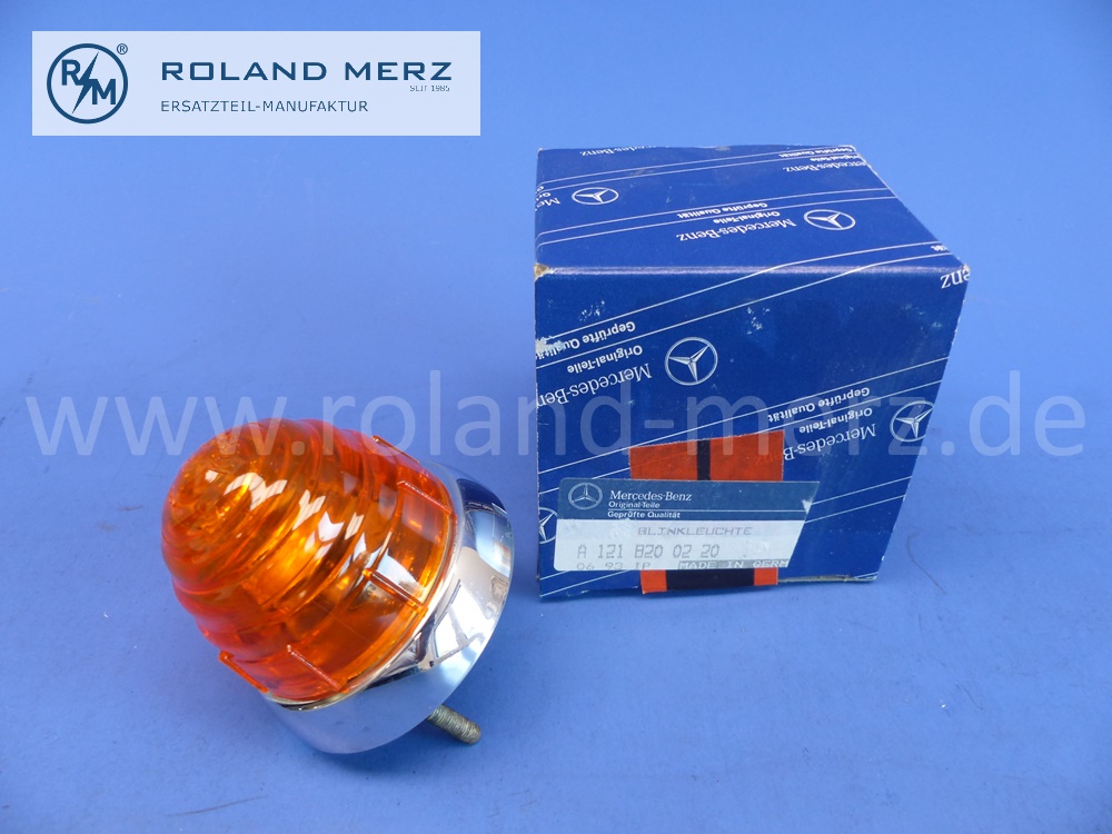 1218200220 Blinkleuchte, orange, komplett, Mercedes W121, 190SL, Original Mercedes Neuteil, NOS 