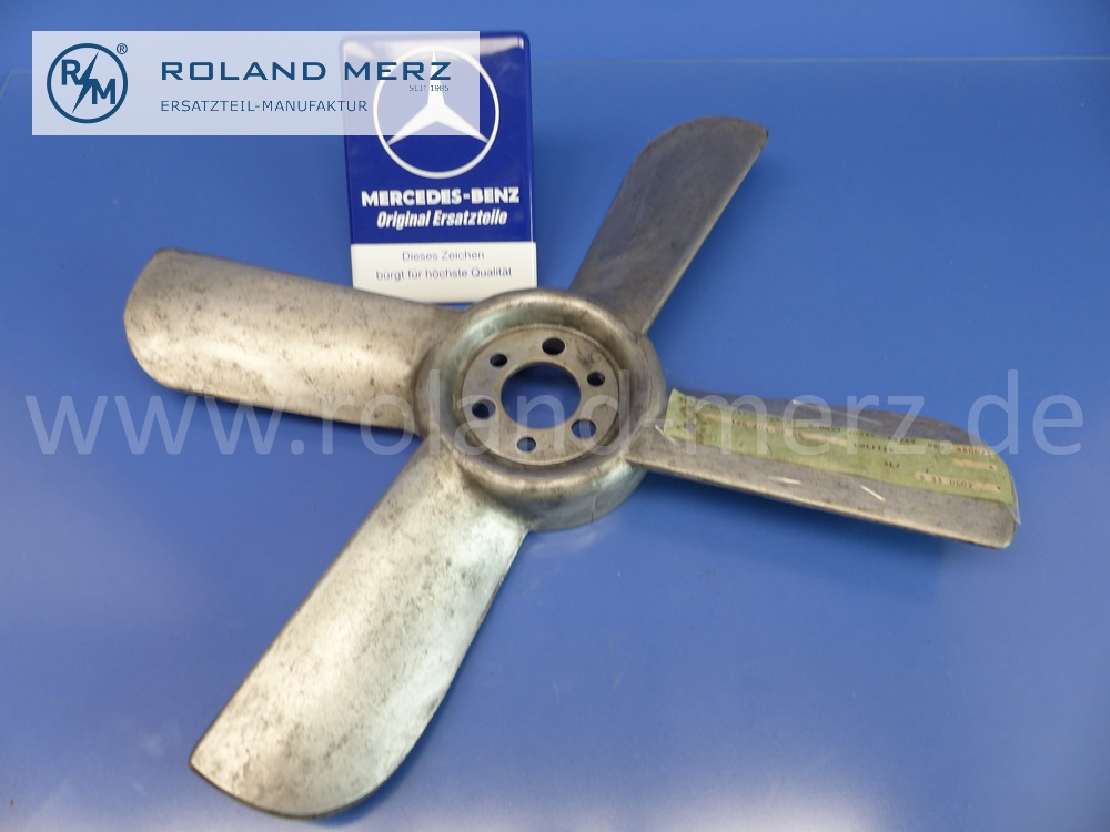 1802050806 Lüfter, Lüfterrad, Lüfterflügel, Mercedes Motoren M121, M127, M130, M198, OM621, Original Mercedes Neuteil, NOS - Lagerspuren -