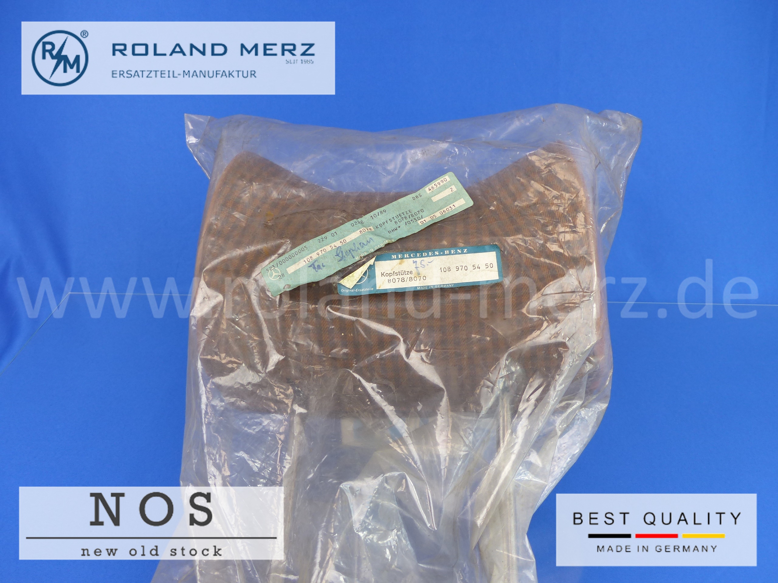 P1170493 1089705450 headrest front seat rear seat Mercedes W108 colour 8078
