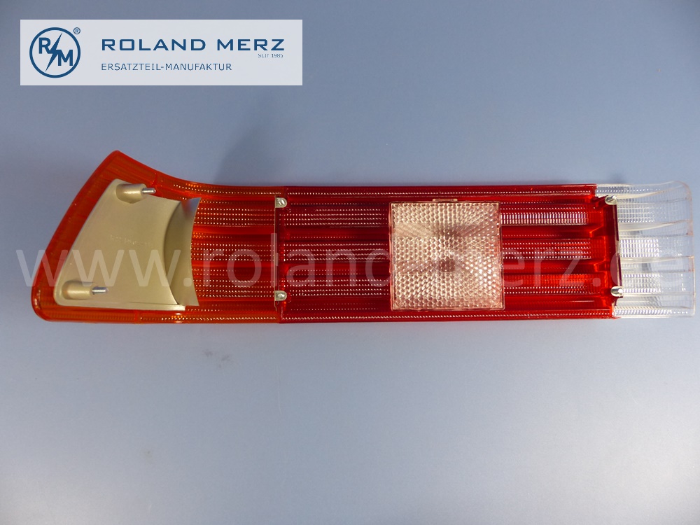 1168203066 Lichtscheibe, Abdeckglas Rücklicht rechts, ohne Reflektoreinheit, Mercedes W116 S-Klasse, LHD, Original Mercedes Neuteil, NOS