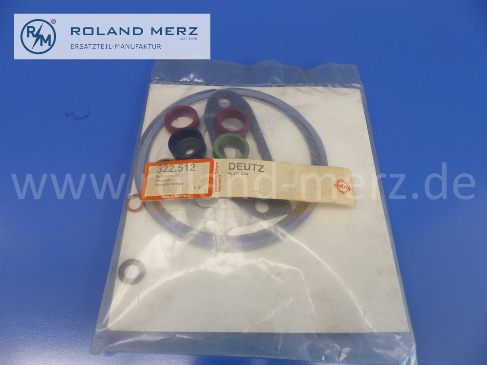 322.512 Entrußersatz Deutz, Motor FL 511 D/W, original Elring Neuteil, NOS 