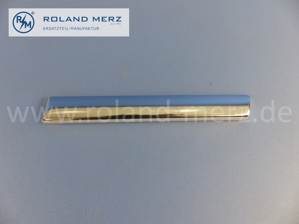 1136981180 Zierstab, Zierleiste, links, zwischen Tür und Hinterrad, Mercedes W113, Pagode, 230SL, 250SL, 280SL, Länge 185mm, Original Mercedes Neuteil, NOS