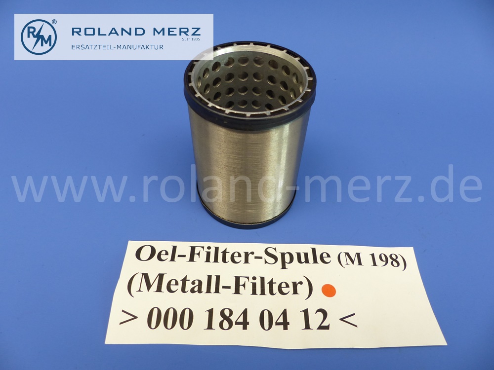 0001840412 Ölfilter, Ölfiltereinsatz, Metallsieb, Mercedes W186, W188, M198, 300, 300b, 300c, 300S, 300SL Roadster, Original Mercedes Neuteil, NOS 