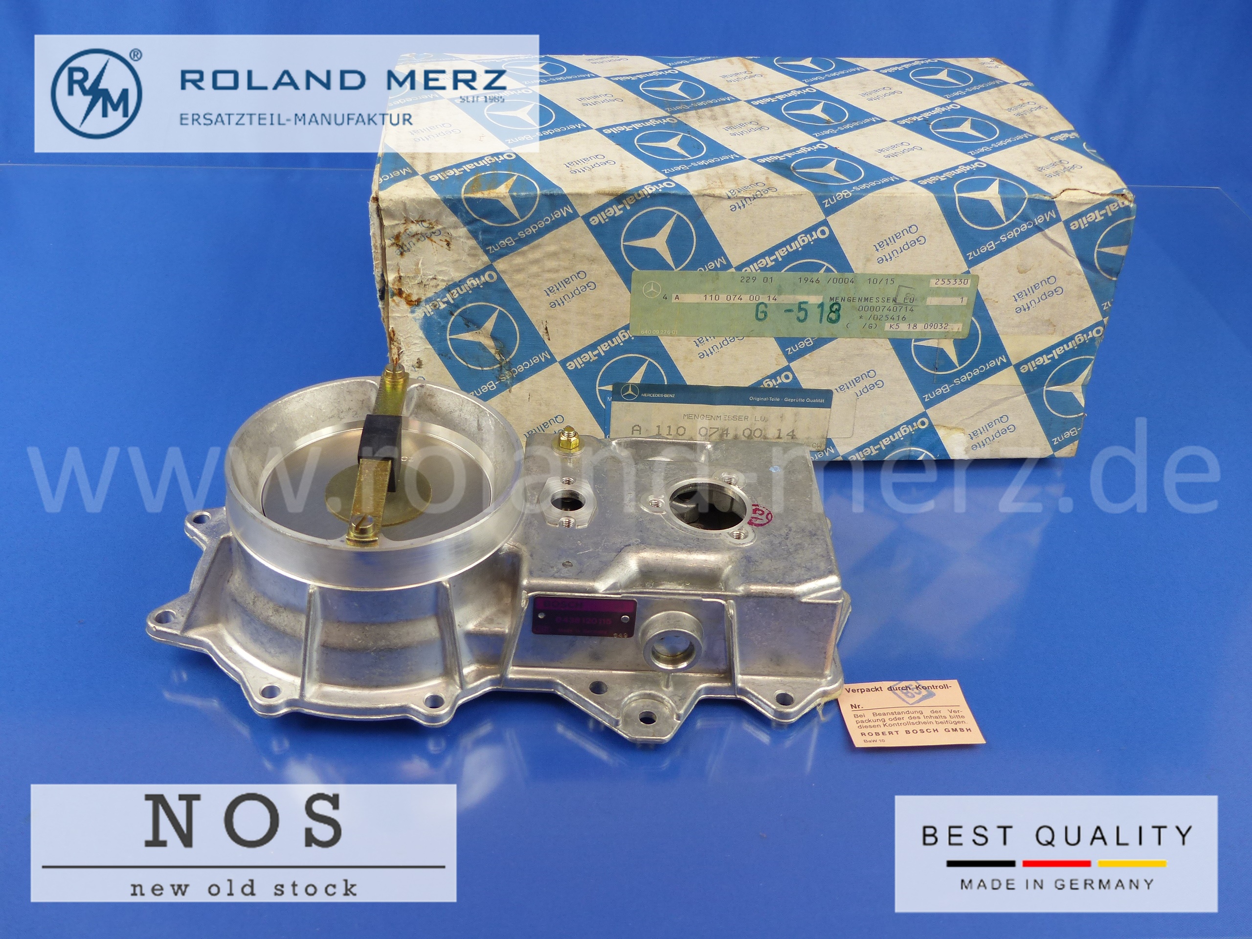 1100740014 Luftmengenmesser Bosch, Mercedes M110, 280SL, 280E, 280SE, 280SEL, 280GE