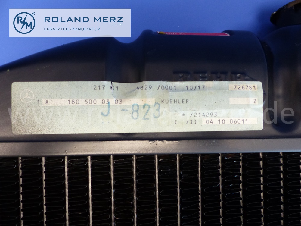 1805000303 radiator, water cooler, Mercedes W105, W128, W180, Ponton, original Mercedes new part, NOS - checked - 