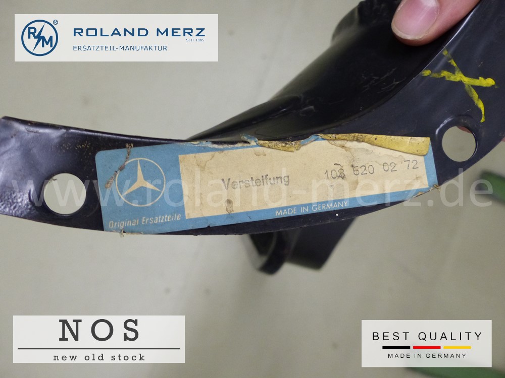 P1100439 Versteifung vorn 108 620 02 72 oberes Teil NOS für Mercedes 250S, SE, 300SEb, 300SEL