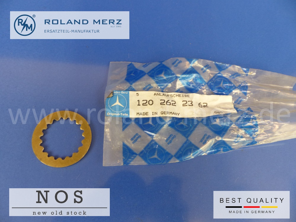 1202622362 Anlaufscheibe für Getriebe Mercedes Ponton 180 - 220SE, 190SL, 190c – 280SL, Original MB-Neuteil NOS 