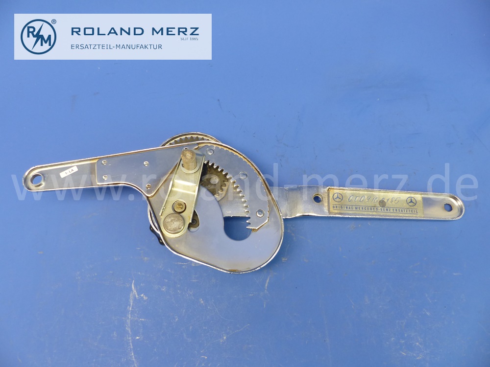 0009100185 Lehnenverstellung, Ruhesitzbeschlag, Beschlag Ruhesitz, links, linker Vordersitz, Handrad Keiper, Mercedes W120, W121, W186, W188, original Mercedes Neuteil, NOS 