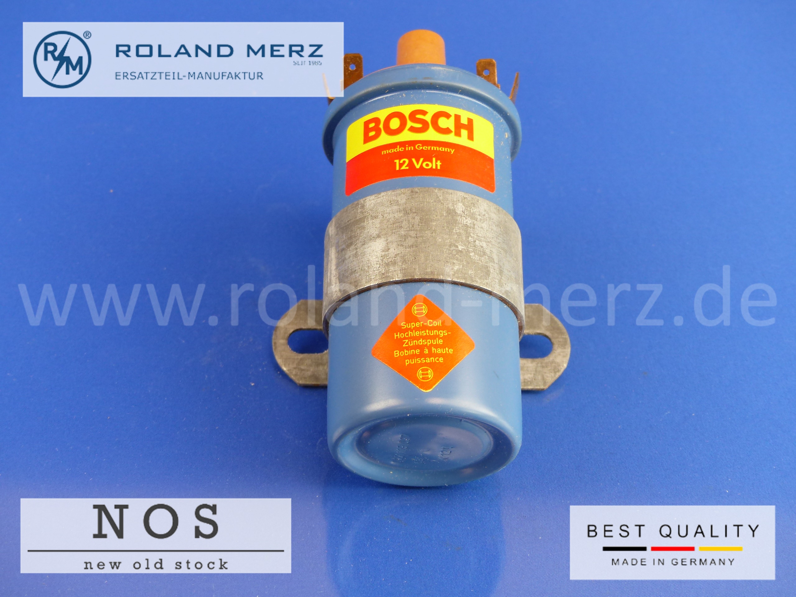 0221119027 Zündspule Bosch 12V blau Porsche 356 912