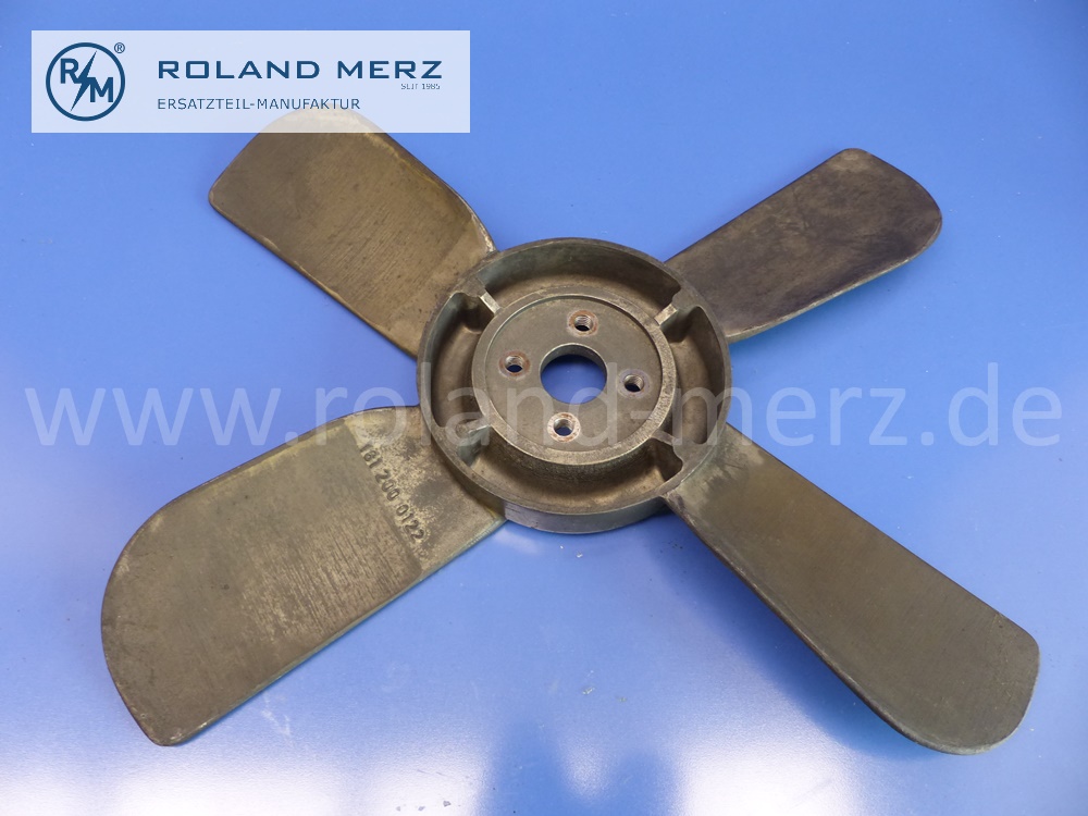 1812000122 Lüfter, Lüfterrad, Lüfterflügel, Mercedes W136, 170D, OM636, Original Mercedes Neuteil, NOS - Lagerspuren -