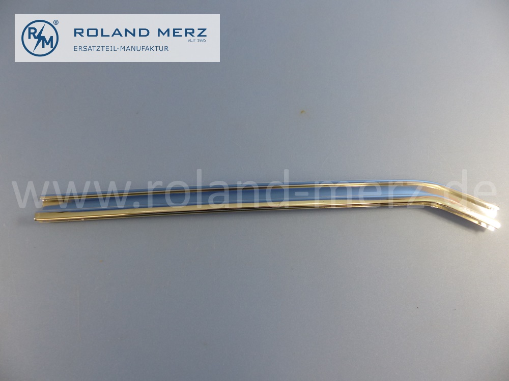 1076731030 Rahmen, Zierrahmen, Seitenscheibe hinten, rechts, Mercedes C107, Coupé SLC, Länge 440mm, Original Mercedes Neuteil, NOS