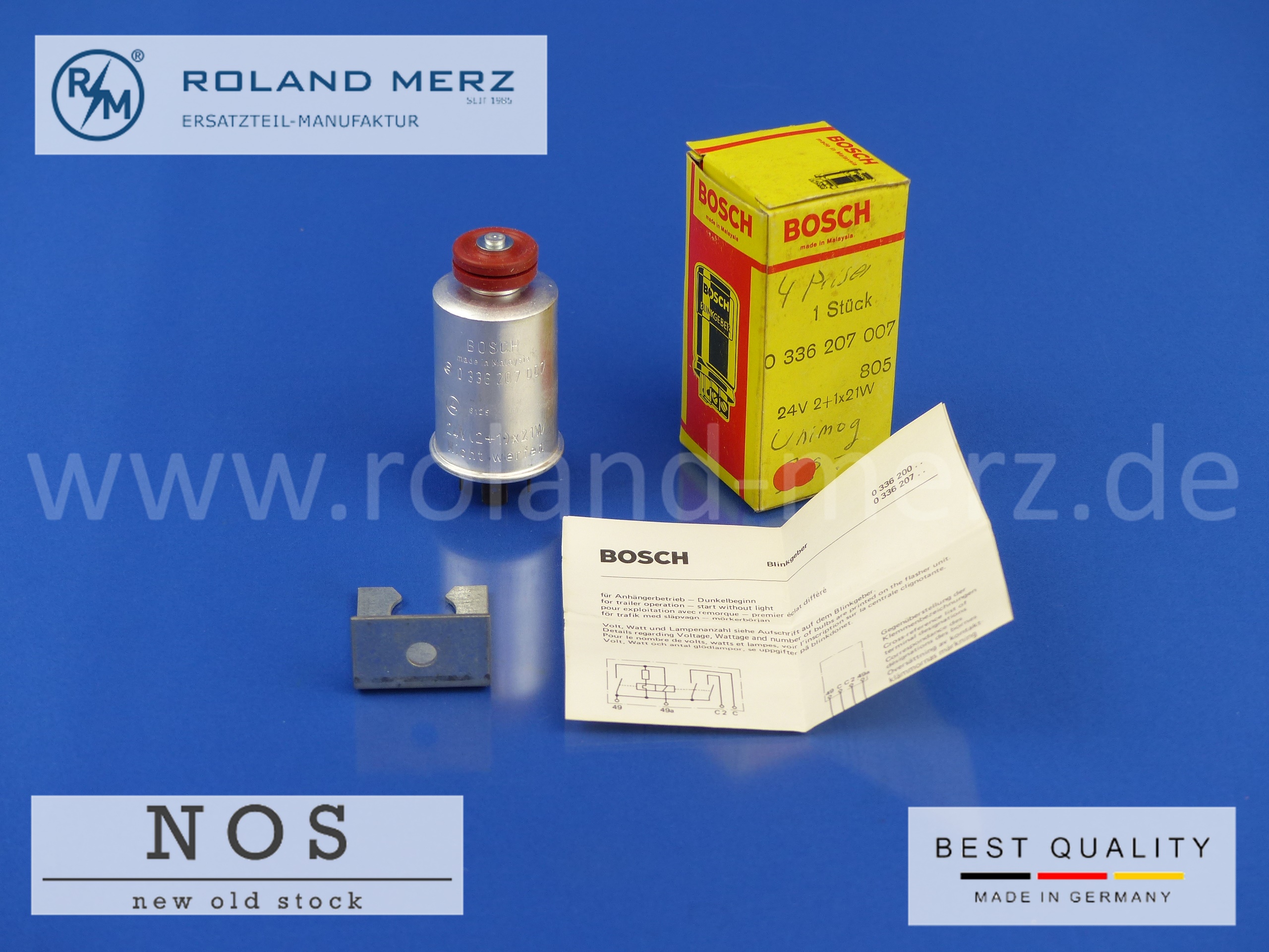 P1180796 0336207007 Blinkgeber Bosch 24V Mercedes Unimog Puch Steyr