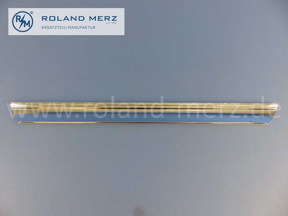 1136980081 Zierstab, Zierleiste, Zierblende, hinten Mitte, Heckmittelstück, Mercedes W113, Pagode, 230SL, 250SL, 280SL, Länge 495mm, Original Mercedes Neuteil, NOS