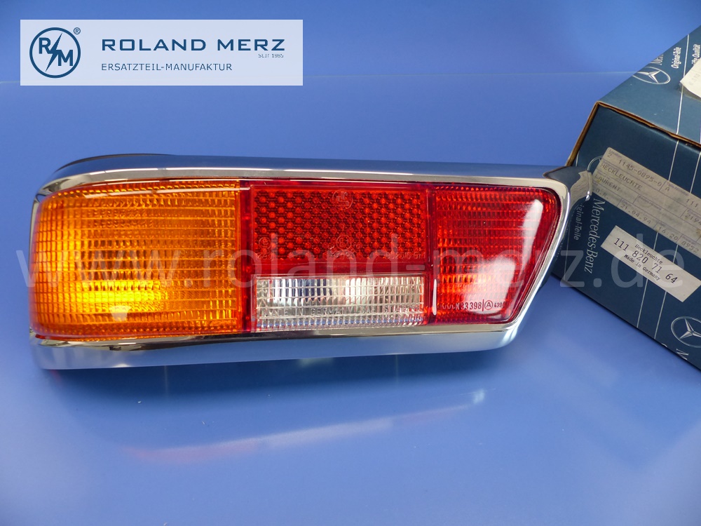 1118207164 Heckleuchte, Schlussleuchte, links, komplett, Mercedes W111, 220SEB, 280SE, 280SE Cb. / Cp., Original Mercedes Neuteil, NOS 