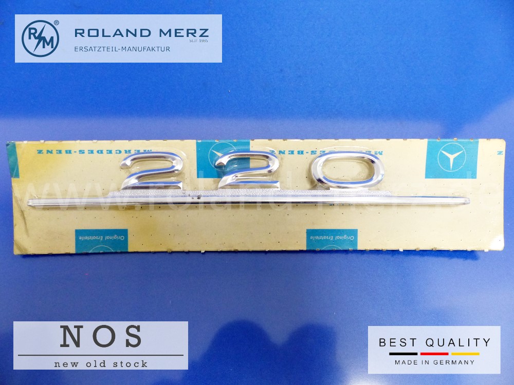 1158170115 Typenkennzeichen / Schriftzug Mercedes 220 Bm 115