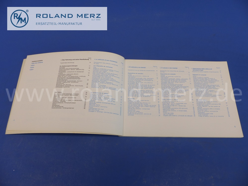 1085841596 Betriebsanleitung, Bedienungsanleitung, Mercedes W108, 250SE, mehrsprachig, März 1966, 174 Seiten, Original Mercedes Neuteil, NOS 